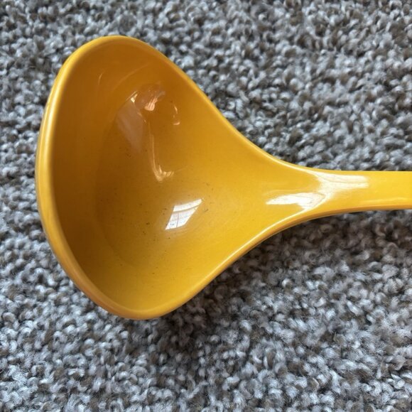 Vintage FOLEY Yellow Plastic Soup Stew Ladle Dipper Serving Spoon - Picture 4 of 4